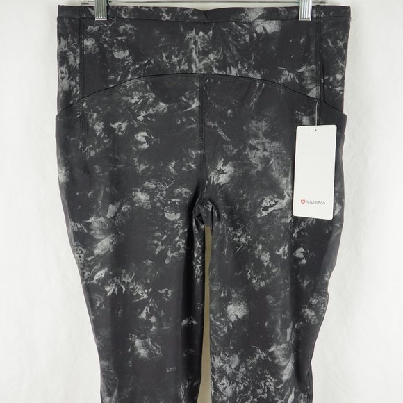 Lululemon Women's Swift Speed High-Rise Crop 21" Legging Aquila Black Multi - Picture 5 of 15